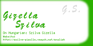 gizella szilva business card